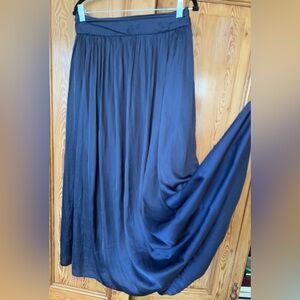 J. Crew Navy blue Crinkled A-line Skirt